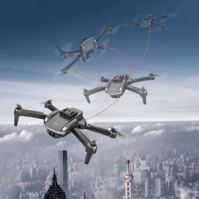 Dron AERIUM KF 4K Dual Camera oranžový – 2 batérie