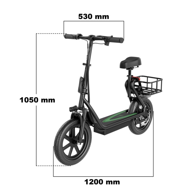 Elektrokolobežka AERIUM AOVO PRO COMFORT V2 čierna
