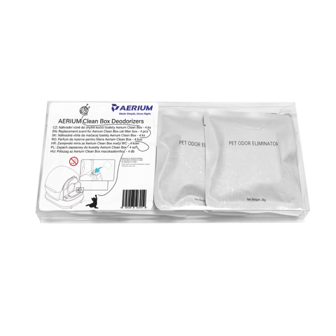 AERIUM Clean Box Deodorizers - náhradné vône - 4 ks