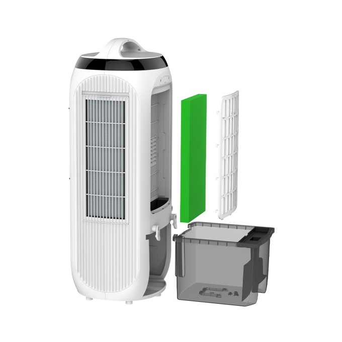 Ochladzovač vzduchu, čistička vzduchu, zvlhčovač a ventilátor AERIUM TotalCare 4in1 H13WIFI